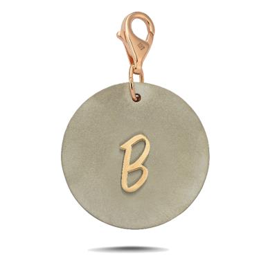 Titanyum Kişiye Özel Altın Harf Charm