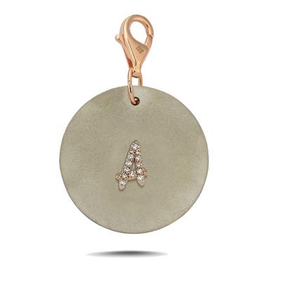 Titanyum Kişiye Özel Pırlantalı Harf Charm