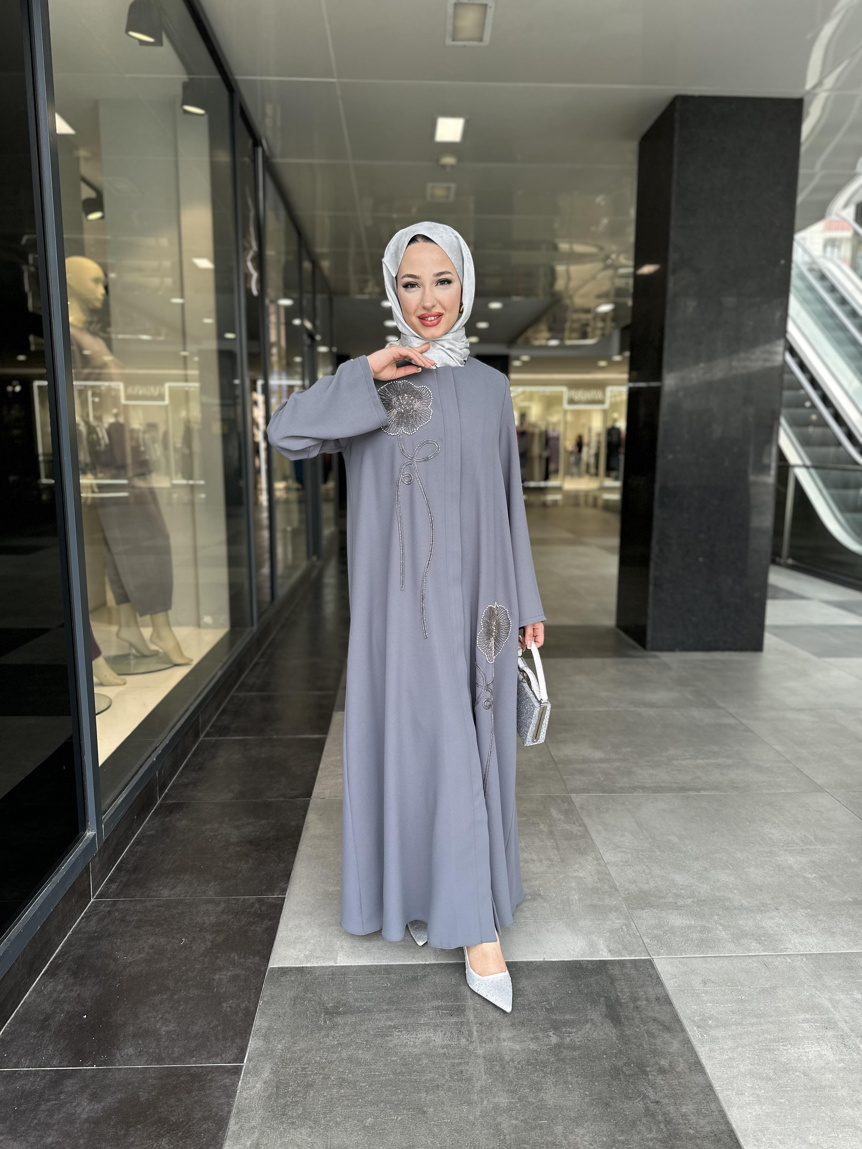 YONCA ABAYA GRİ