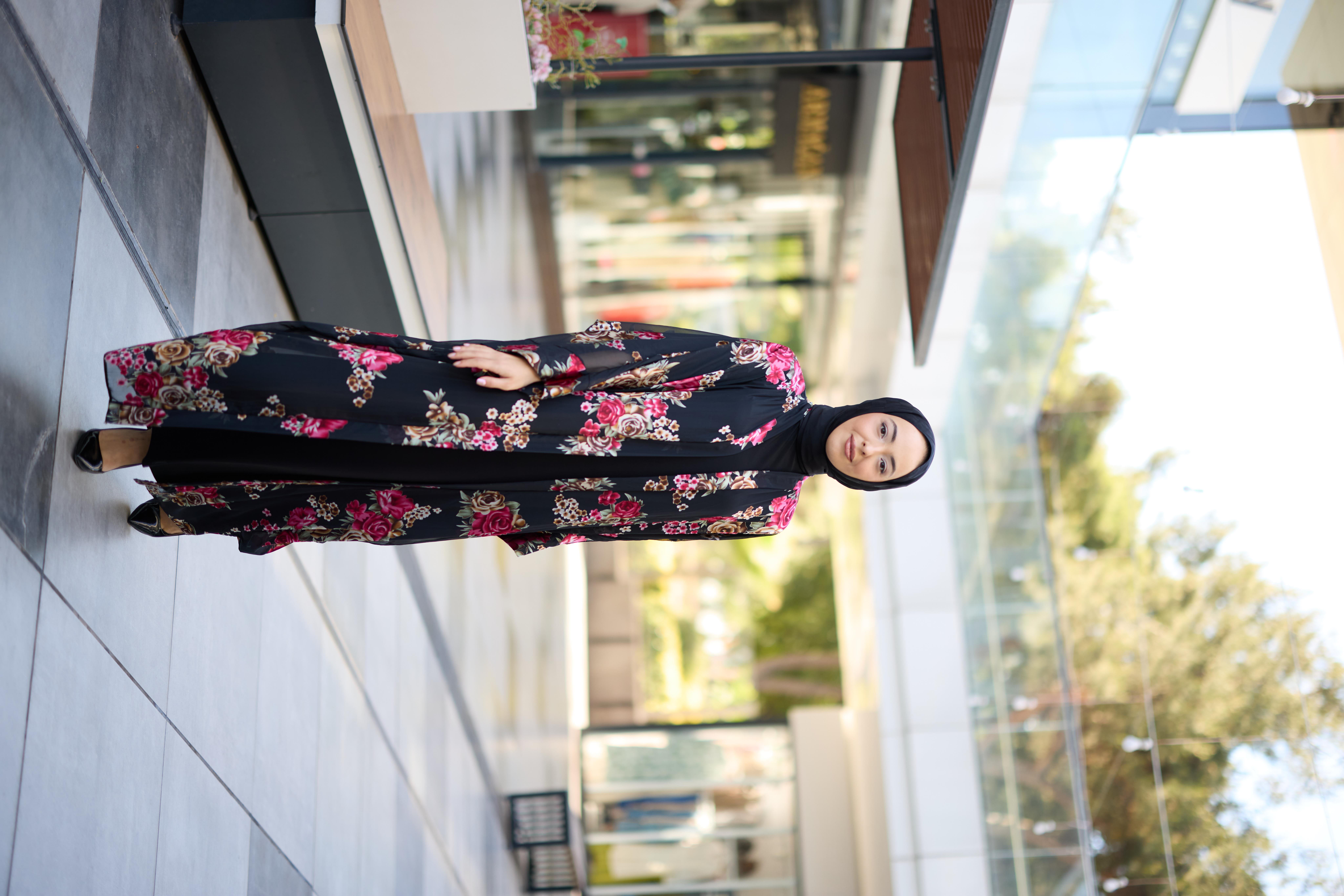 Aura Abaya Desenli