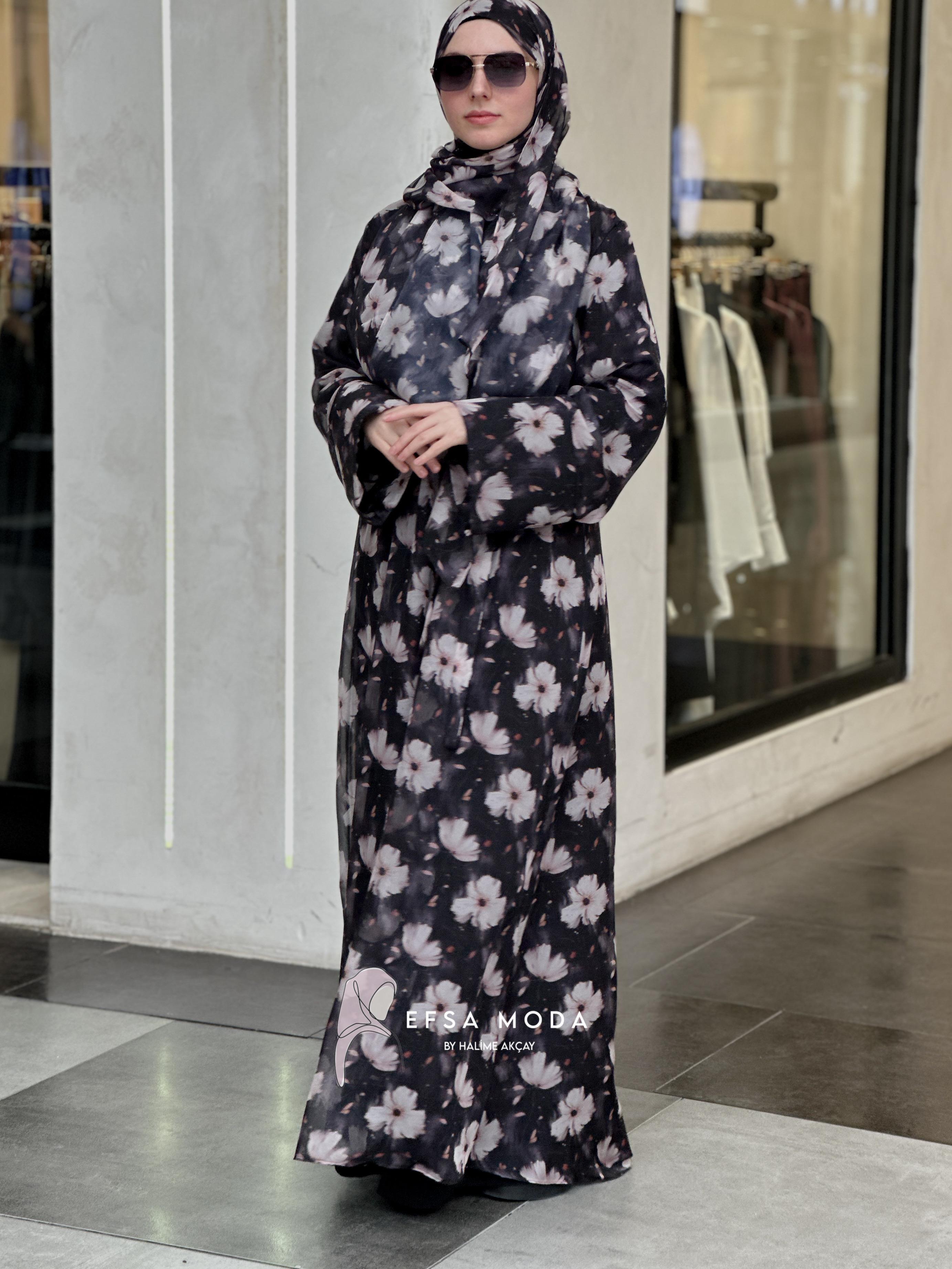BAHAR ABAYA SİYAH