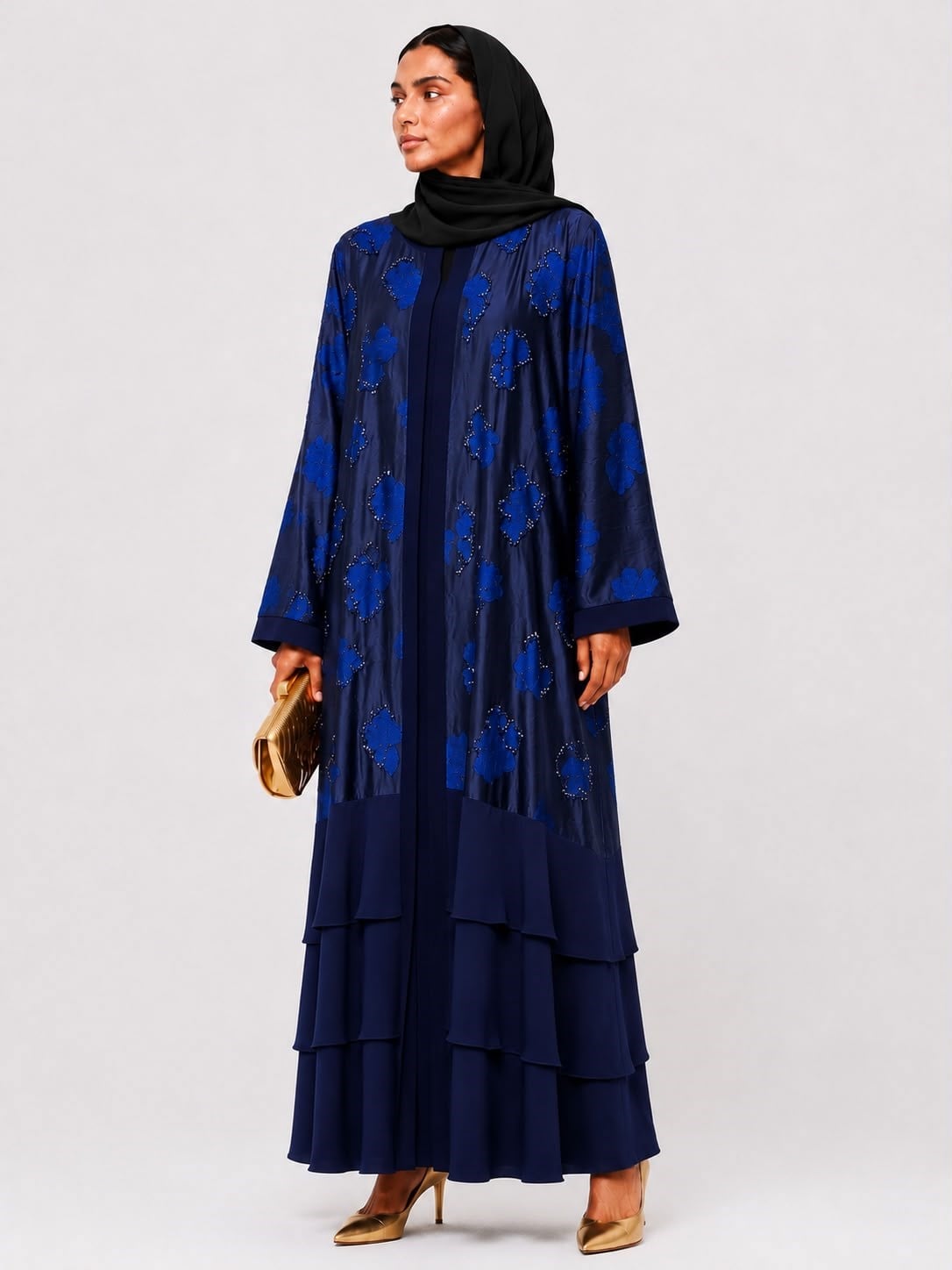 Özel Taş İşlemeli Abaya