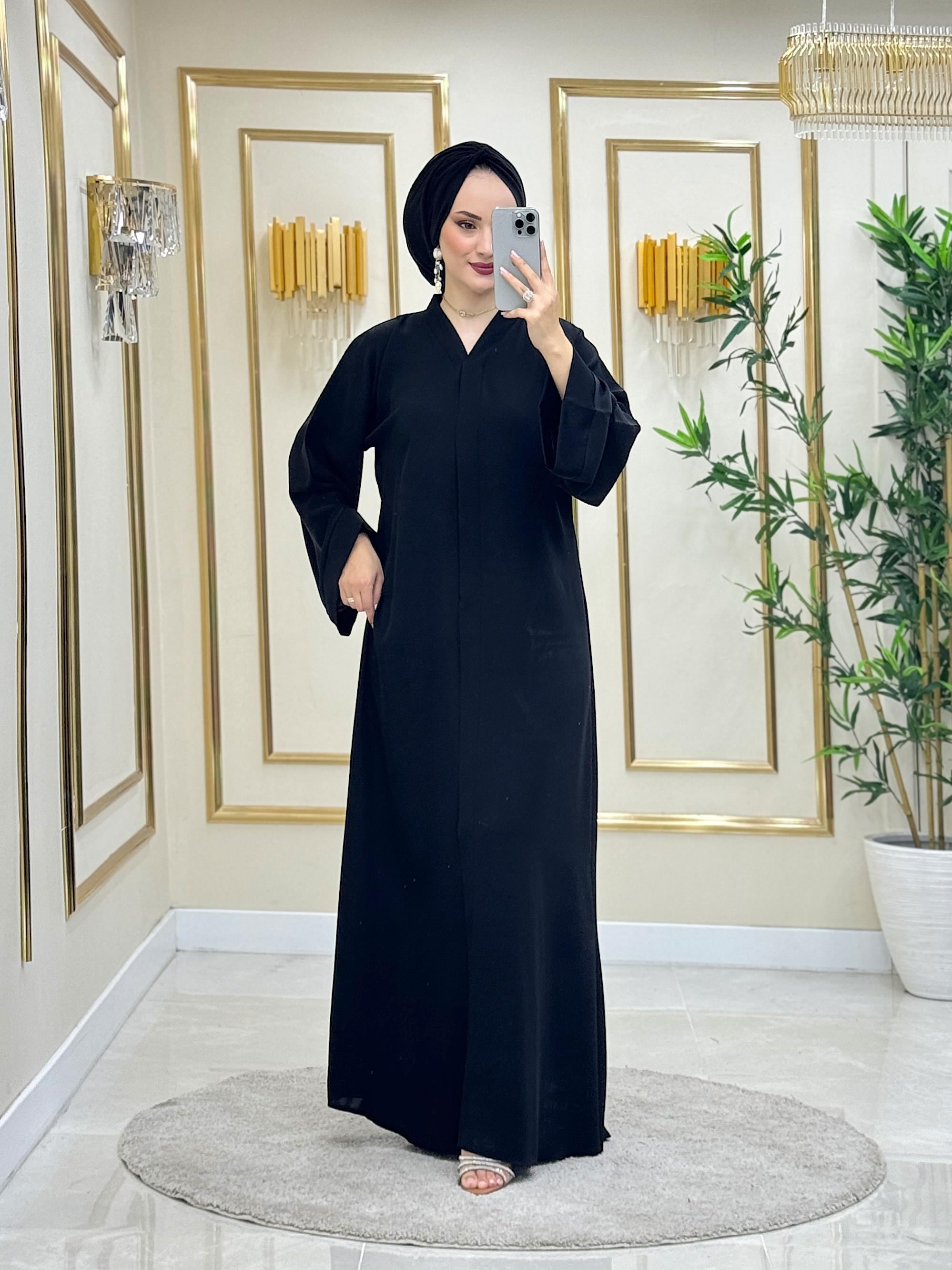 Sade Abaya Siyah