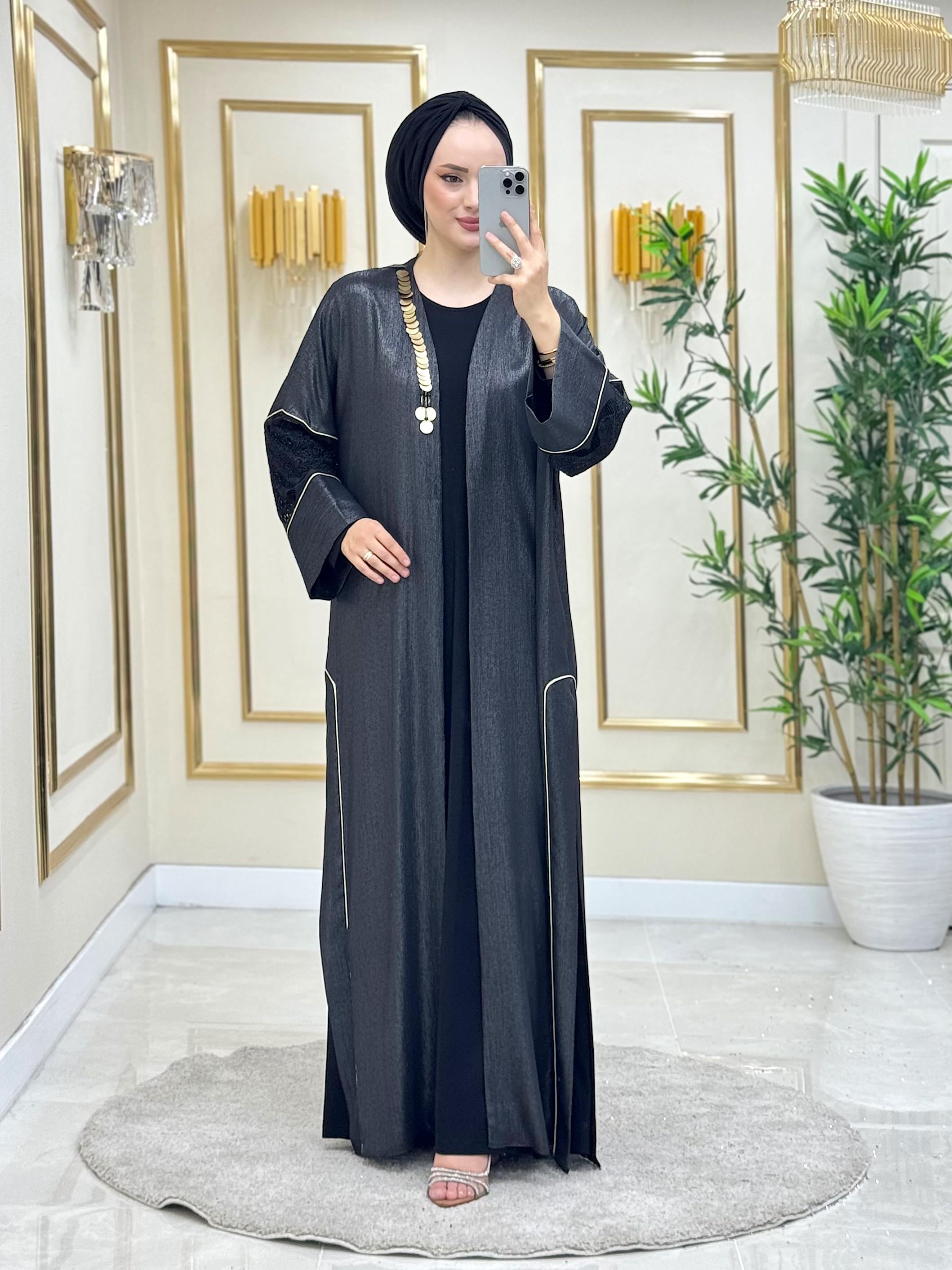 Sanem İthal Abaya Antrasit