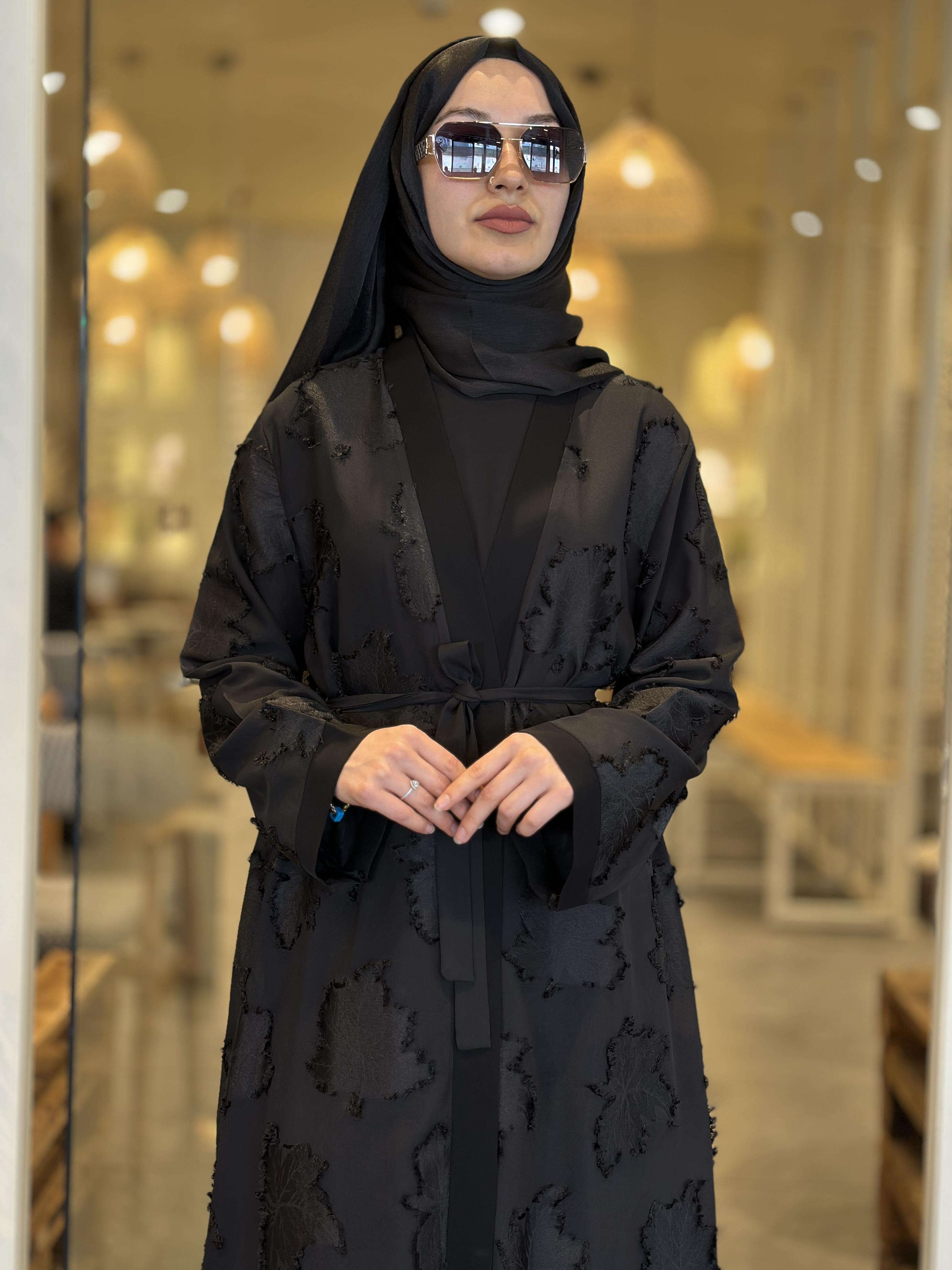 YAKMA YAPRAKLI ABAYA TAKIM