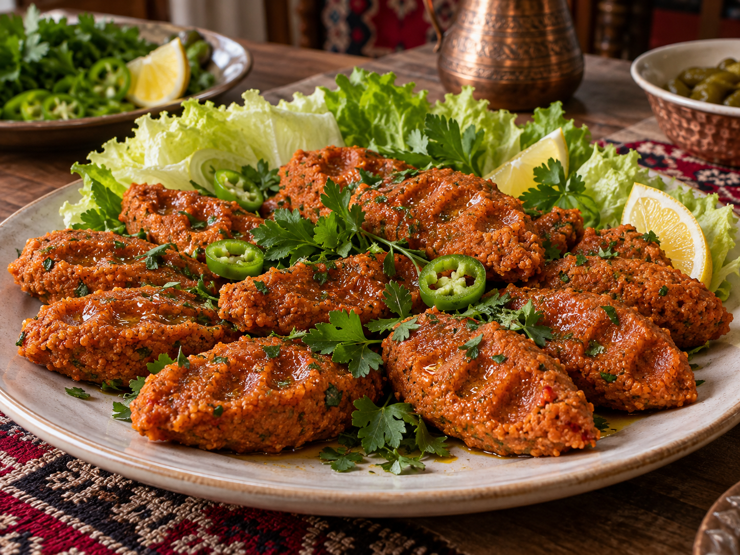 Gaziantep yağlı köfte,etsiz bulgur köftesi,sadeyağlı Antep köftesi