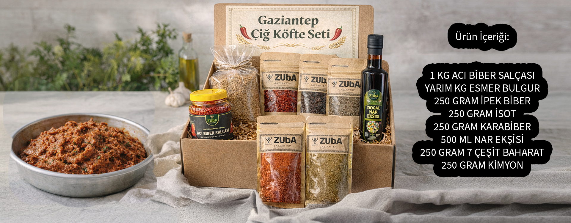 Gaziantep Çiğ Köfte Seti