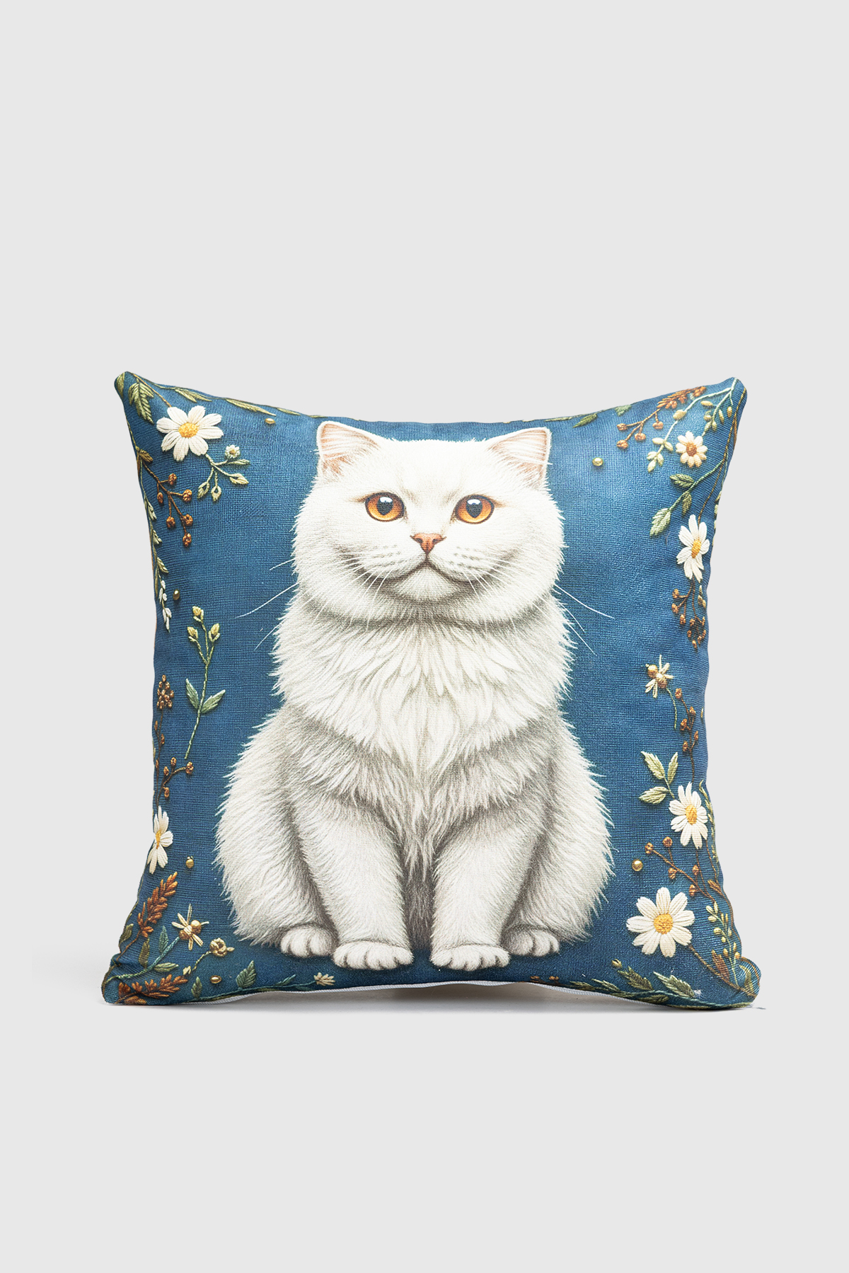 🐾 British Cat Dijital Dokuma 2li Kırlent Kılıfı 🐾 veformdijidog26