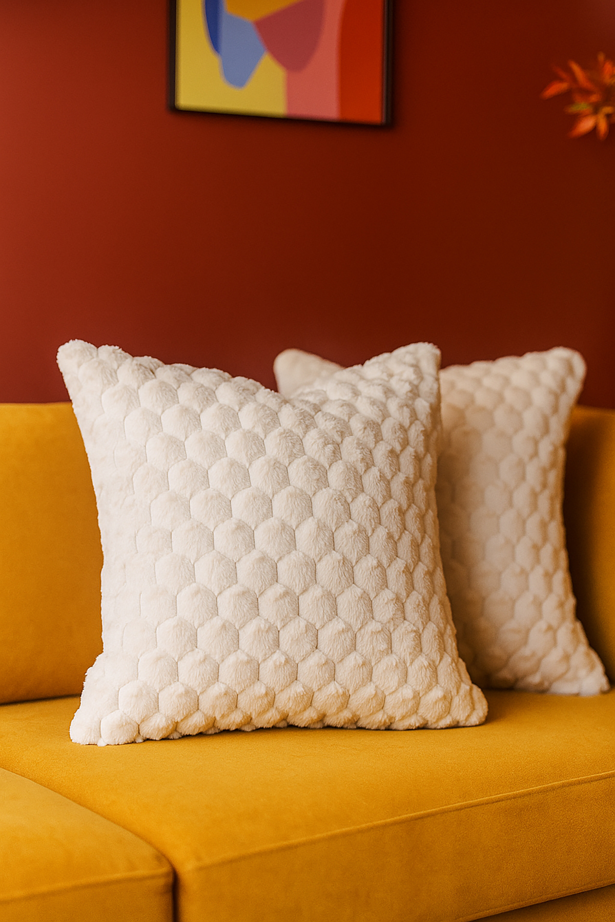 Yumuşak peluş tavşan tüyü 45x45  Veformdamla26