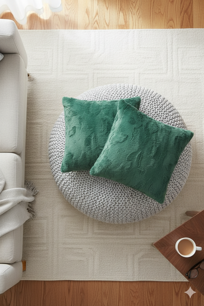 Yumuşak peluş tavşan tüyü 45x45  Veformtavşan26