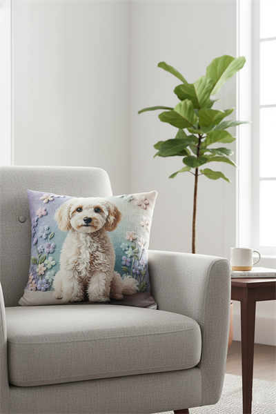 🐾 Toypoodle Dijital Dokuma 2li Kırlent Kılıfı 🐾 veformdijidog26