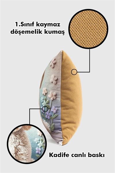 🐾 Toypoodle Dijital Dokuma 2li Kırlent Kılıfı 🐾 veformdijidog26