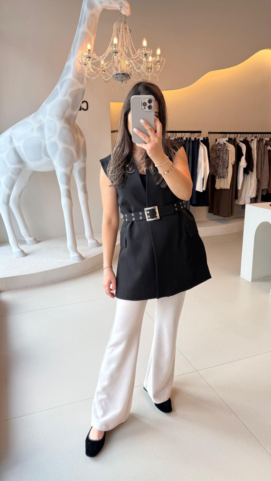 Kemer Detaylı Yelek