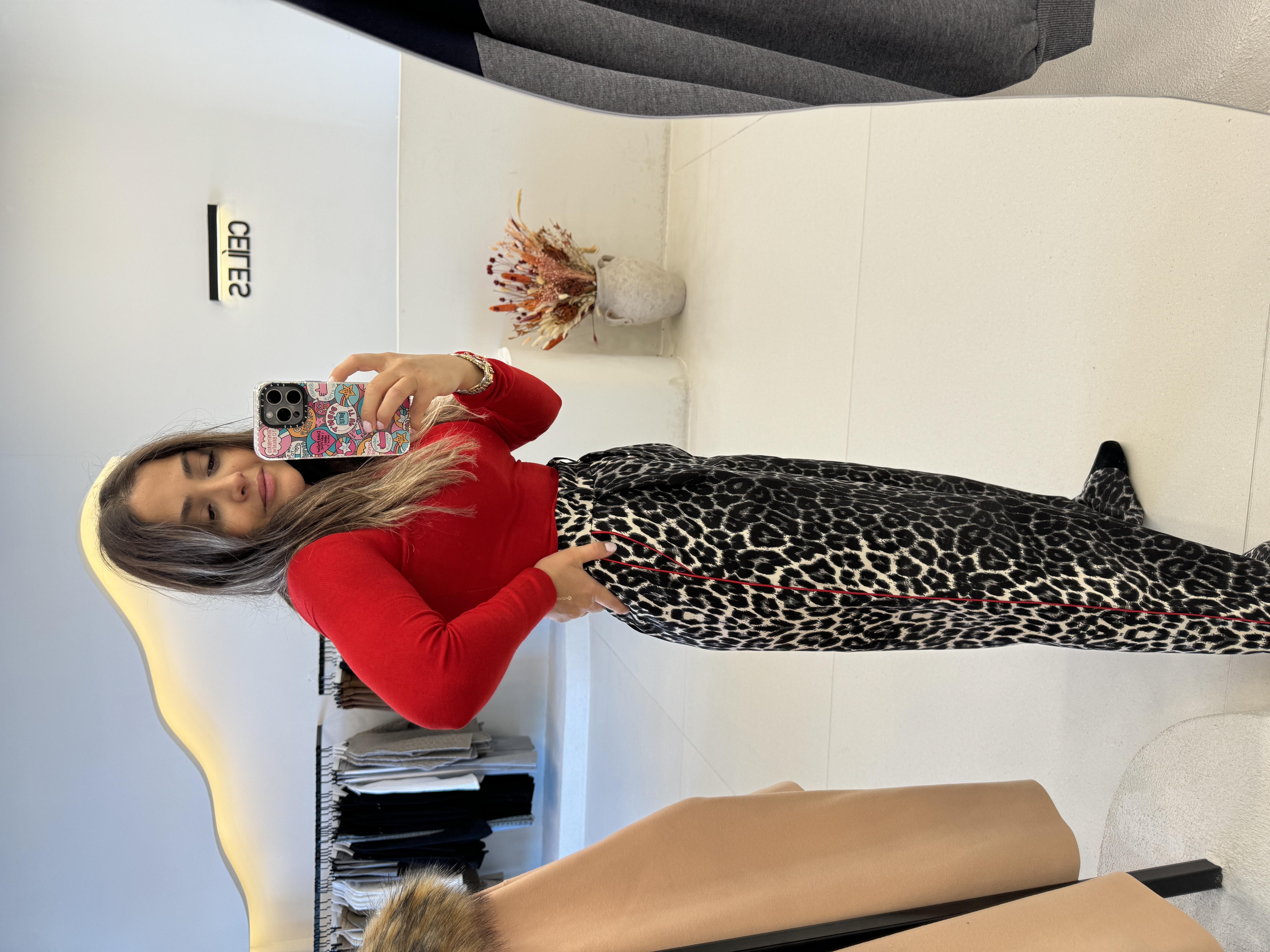 Leopard Desenli Pantolon