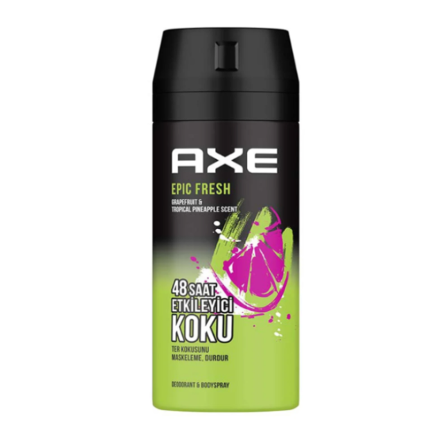 Axe Epıc Fresh Grapefruıt & Tropıcal Pıneapple Scent 48 Saat Etkileyici koku 150 ml