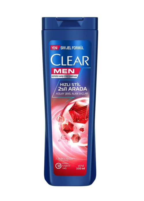 Clear Men Hızlı Stil 2si1 Arada Kolay Şekil Alan Saçlar 350 ml