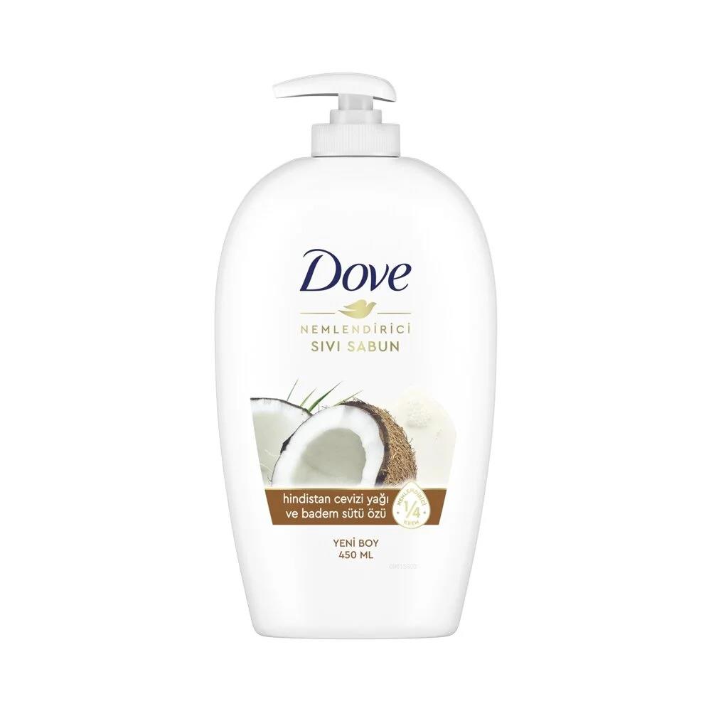 Dove Hindistan Cevizi Yağı ve Badem Sütü Özü Nemlendirici Sıvı Sabun 450 ml
