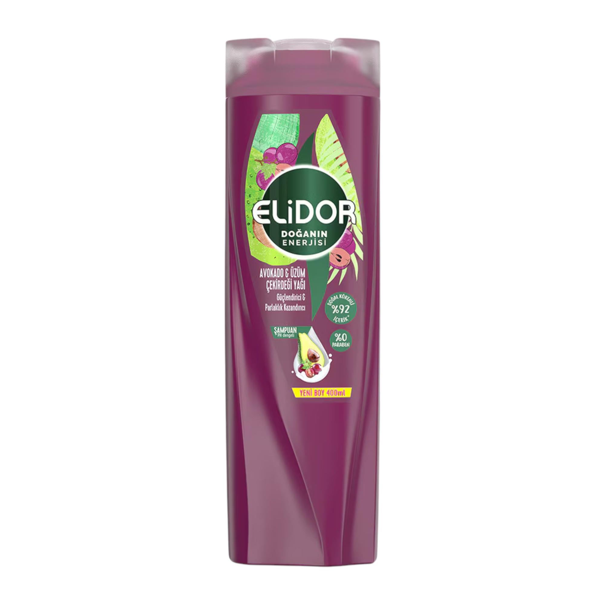 Elidor Avokado&Üzüm Çekirdeği Yağı Şampuan 400 ml 