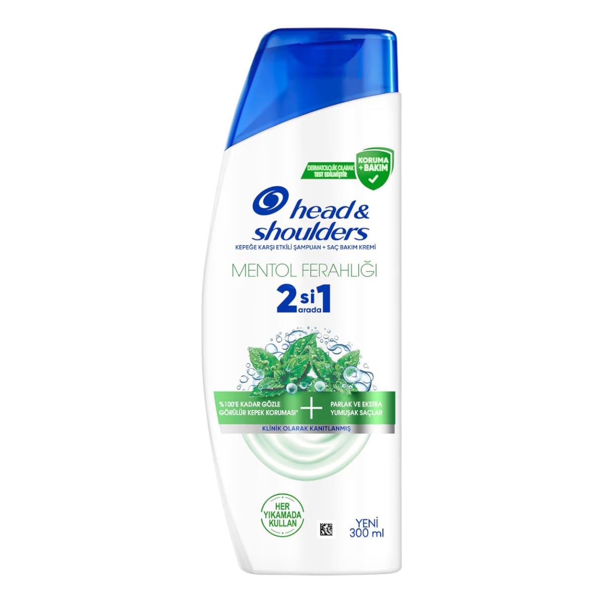 Head&Shoulders Mentol Ferahlığı 2si1arada Şampuan+Saç Bakım Kremi 300 ml