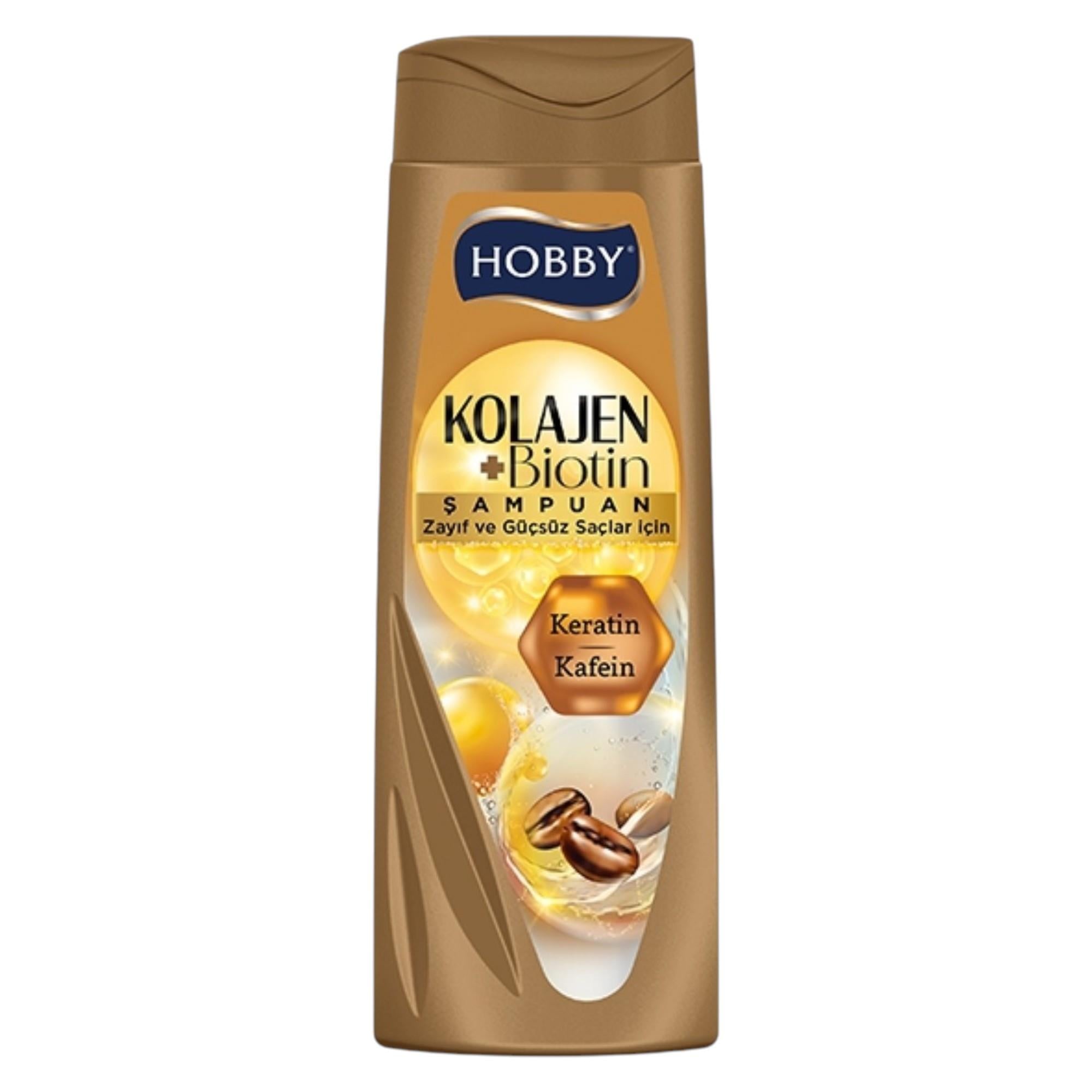 Hobby Kolajen Biotin Zayıf ve Güçsüz Saçlar İçin Şampuan 480 ml