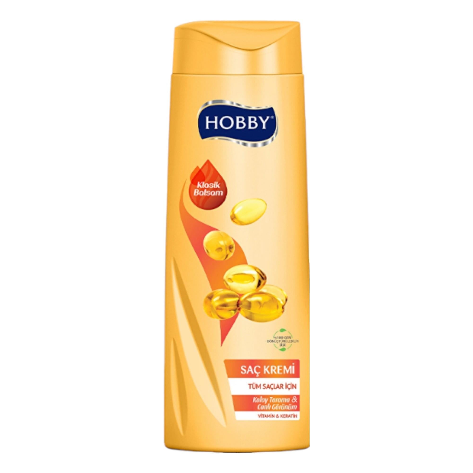 Hobby Vitamin&Keratin Kolay Tarama&Canlı Görünüm Saç Kremi 500 ml