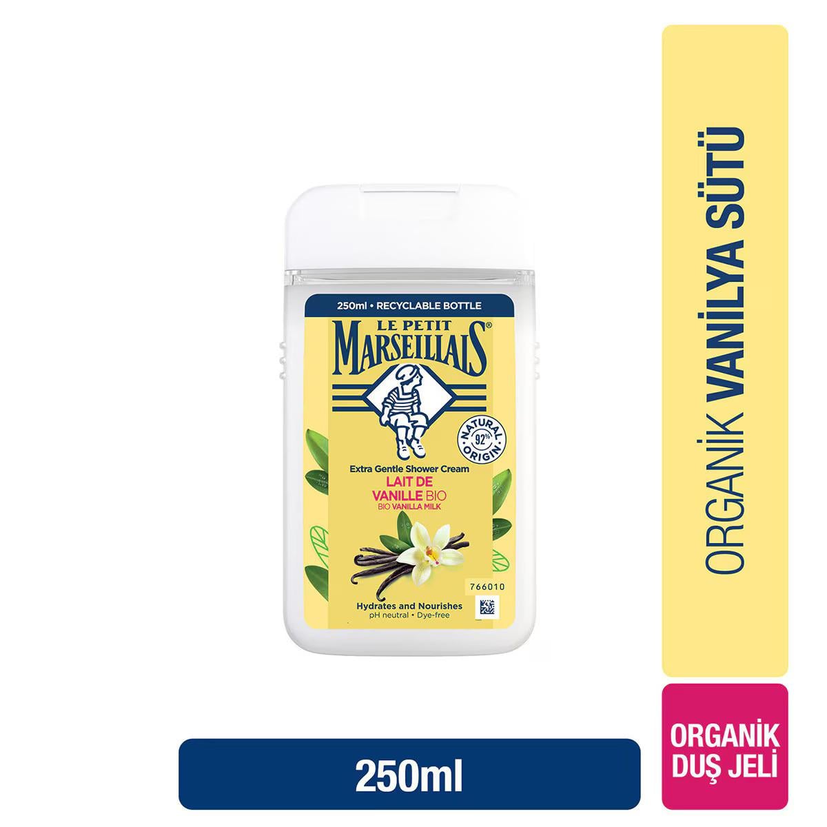 Le Petit Marseillais Duş Jeli Vanilya Sütü 250 ml