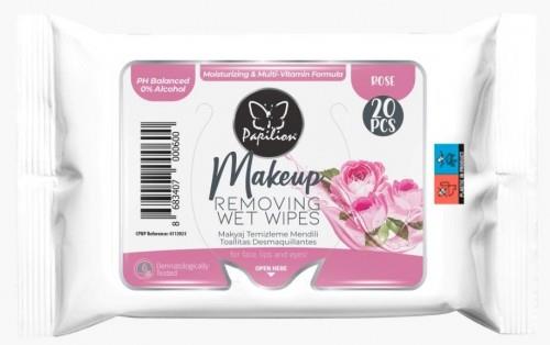 Papilion Makeup Rose 20'li (Makyaj Temizleme Mendili)