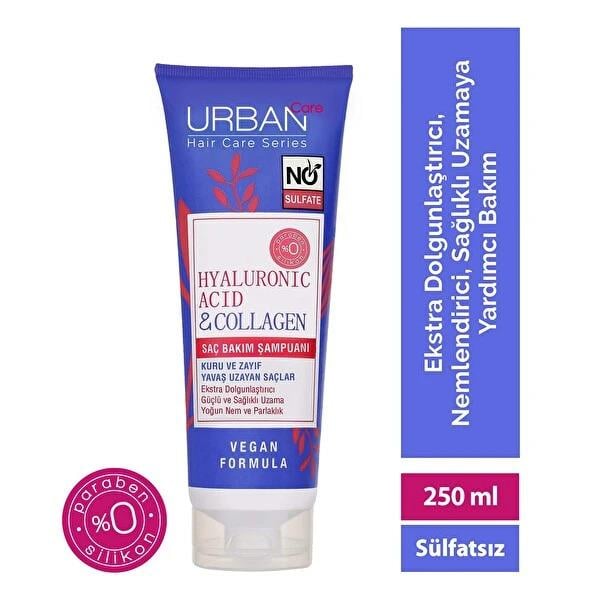 Urban Hyaluronıc Acıd & Collagen Saç Bakım Şampuanı Kuru ve Zayıf Yavaş Uzayan Saçlar 250 ml