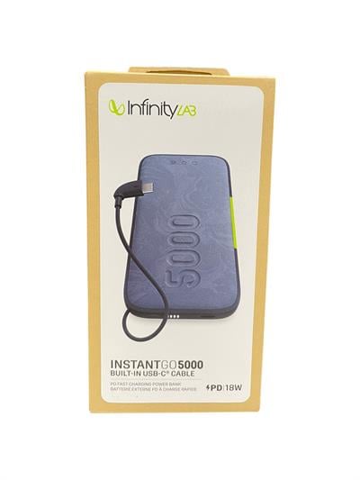 Infinity Lab InstantGo Powerbank 5000 mAh, USB-C, Mavi