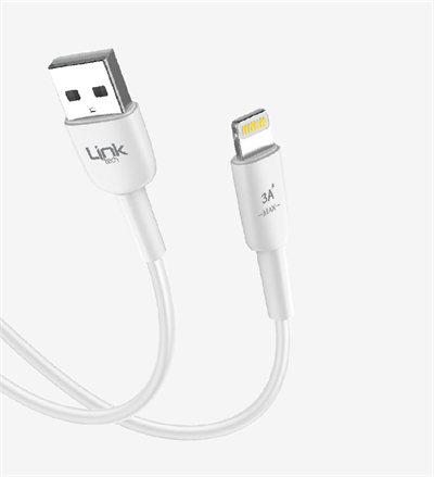 Link Tech K601 Safe 3A USB-A Lightning Şarj Kablosu