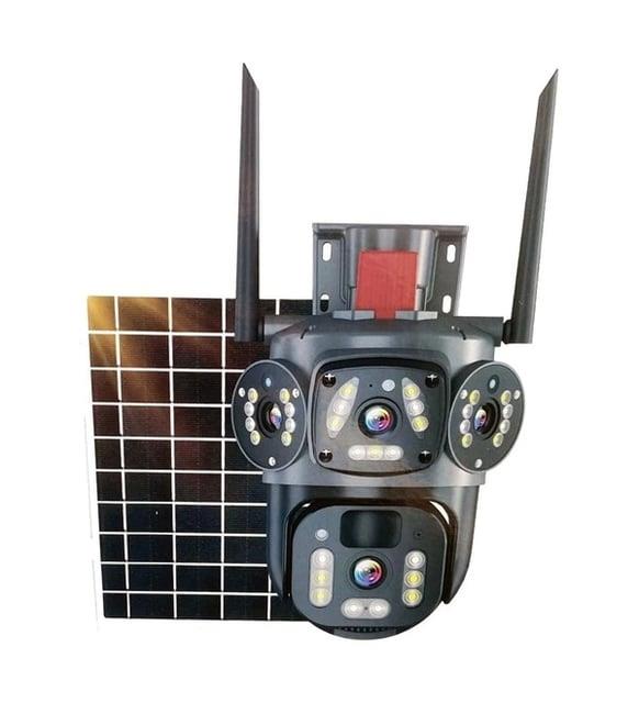 APRONX 6MP SOLAR 3.6MM APX-WSP344 4G Çift Kamera 32 Led Wifi PTZ