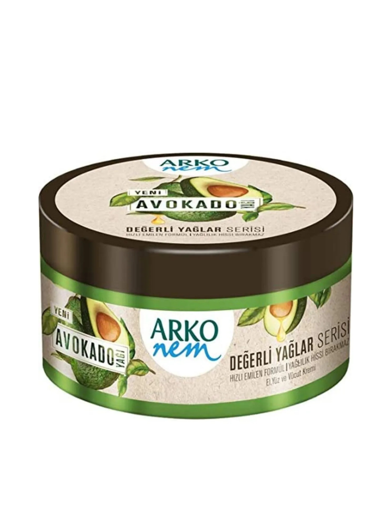 Arko Nem Avokado Yağı El, Yüz ve Vücut Kremi 250 ml
