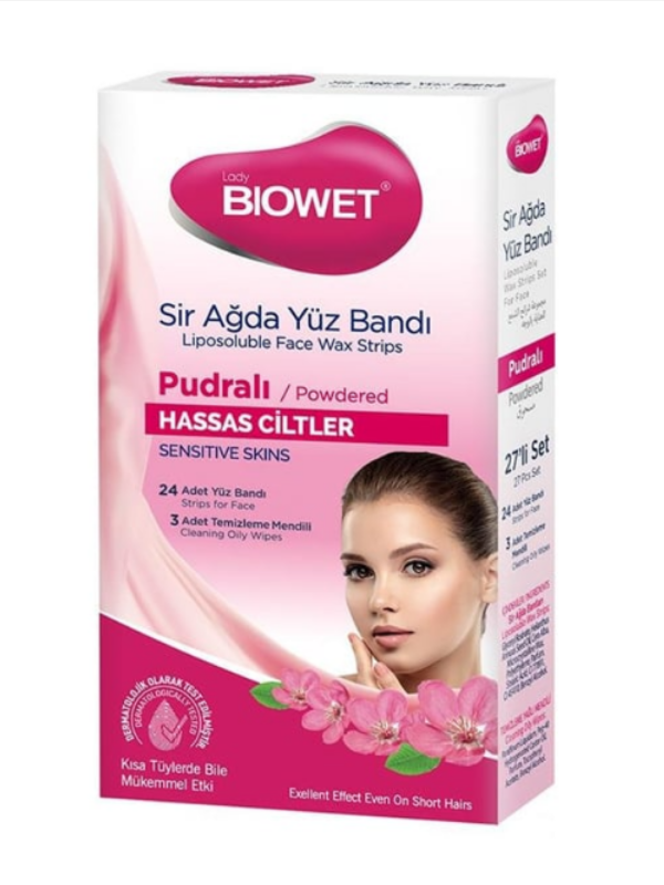 Bıowet Sir Ağda Yüz Bandı Pudralı Hassas Ciltler 27'li 