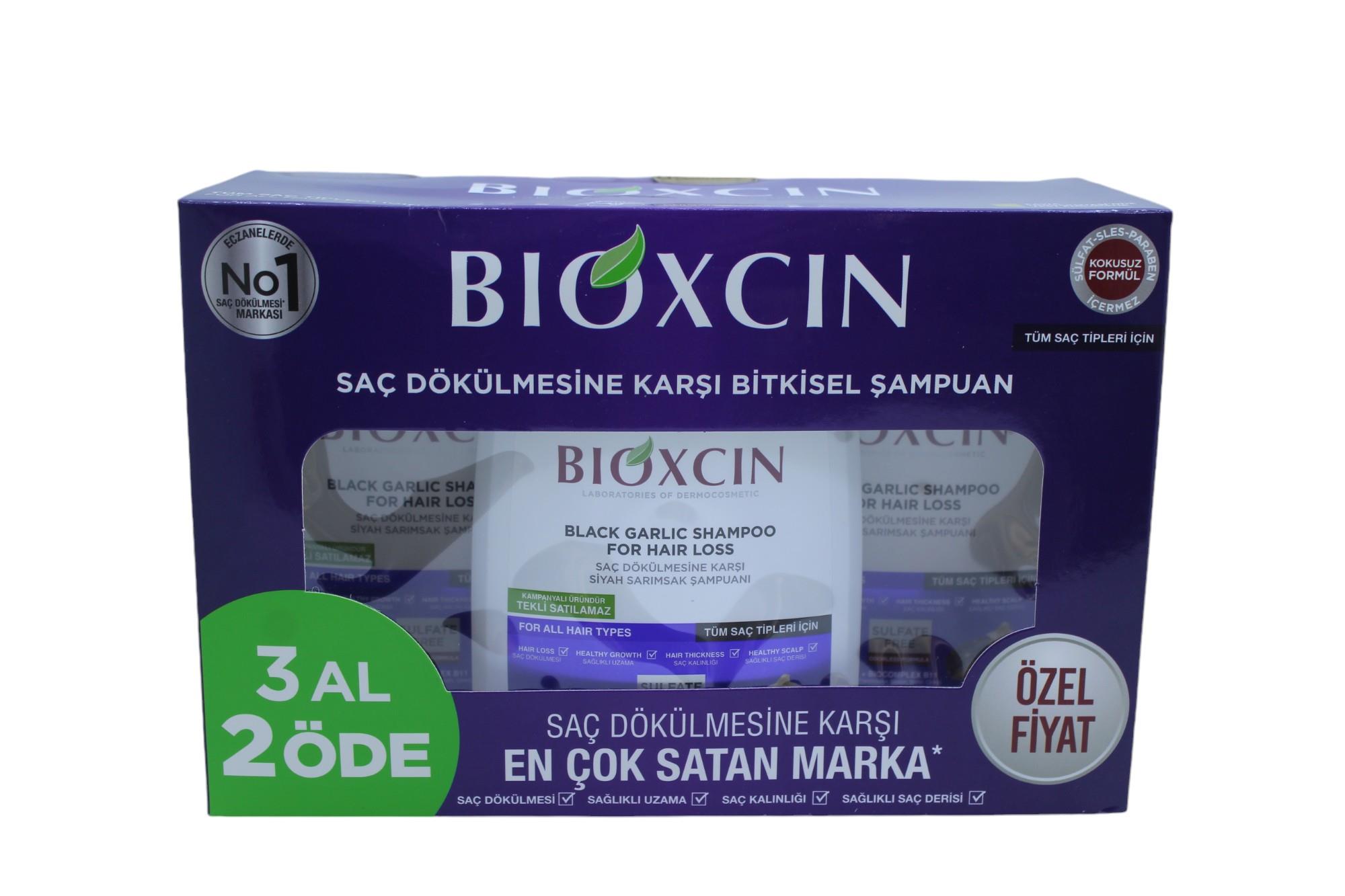 Bioxcin Siyah Sarımsak Şampuanı 300 ML - 3 Al 2 Öde