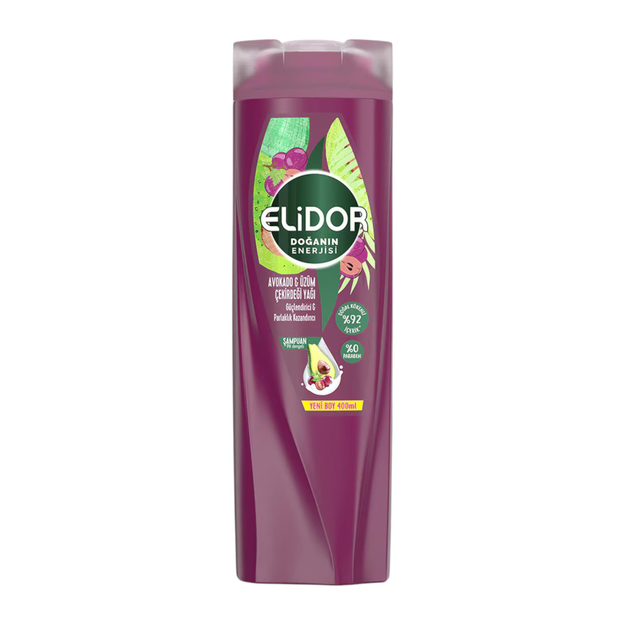 Elidor Avokado&Üzüm Çekirdeği Yağı Şampuan 400 ml 