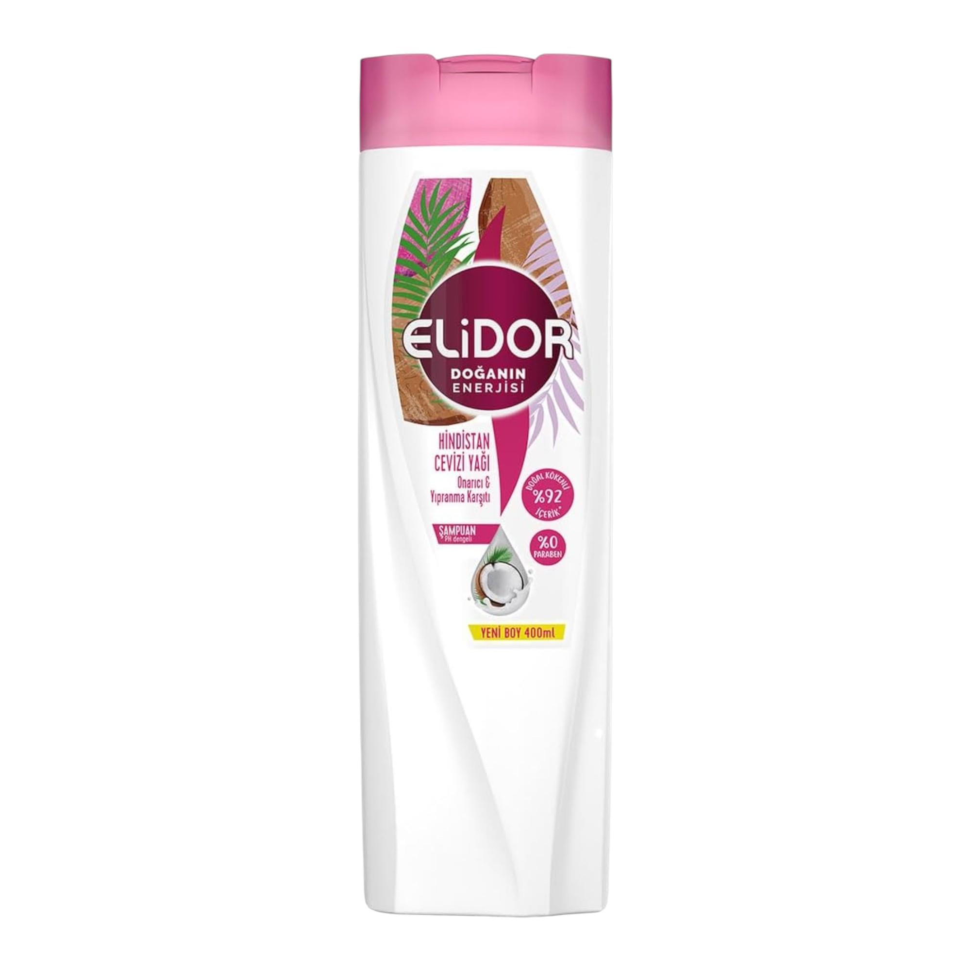 Elidor Hindistan Cevizi Yağı Onarıcı&Yıpranma Karşıtı Şampuan 400 ml