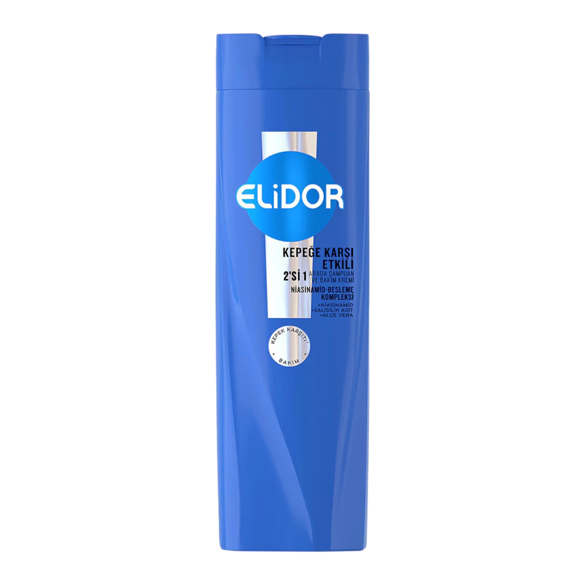 Elidor Kepeğe Karşı Etkili 2'si1Arada Şampuan ve Bakım Kremi 400 ml