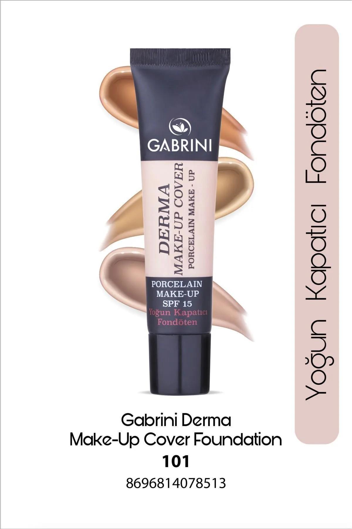 Gabrini Derma Make-Up Cover Yoğun Kapatıcı Fondöten (No:101) 40 ml