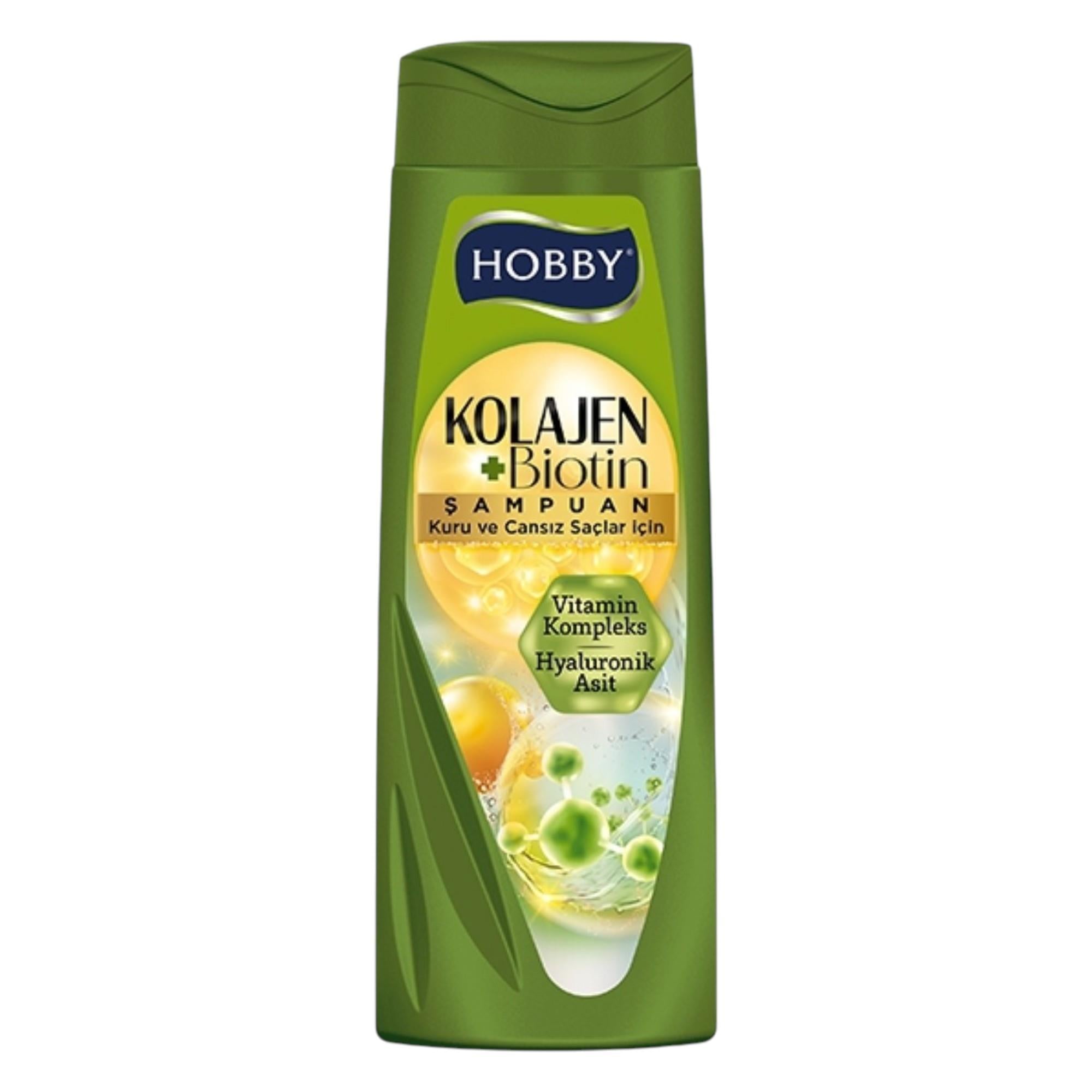 Hobby Kolajen Biotin Kuru ve Cansız Saçlar İçin Şampuan 480 ml