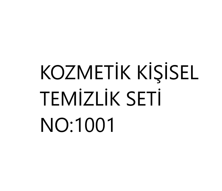 Kozmetik Kişisel Bakım Seti NO:1001