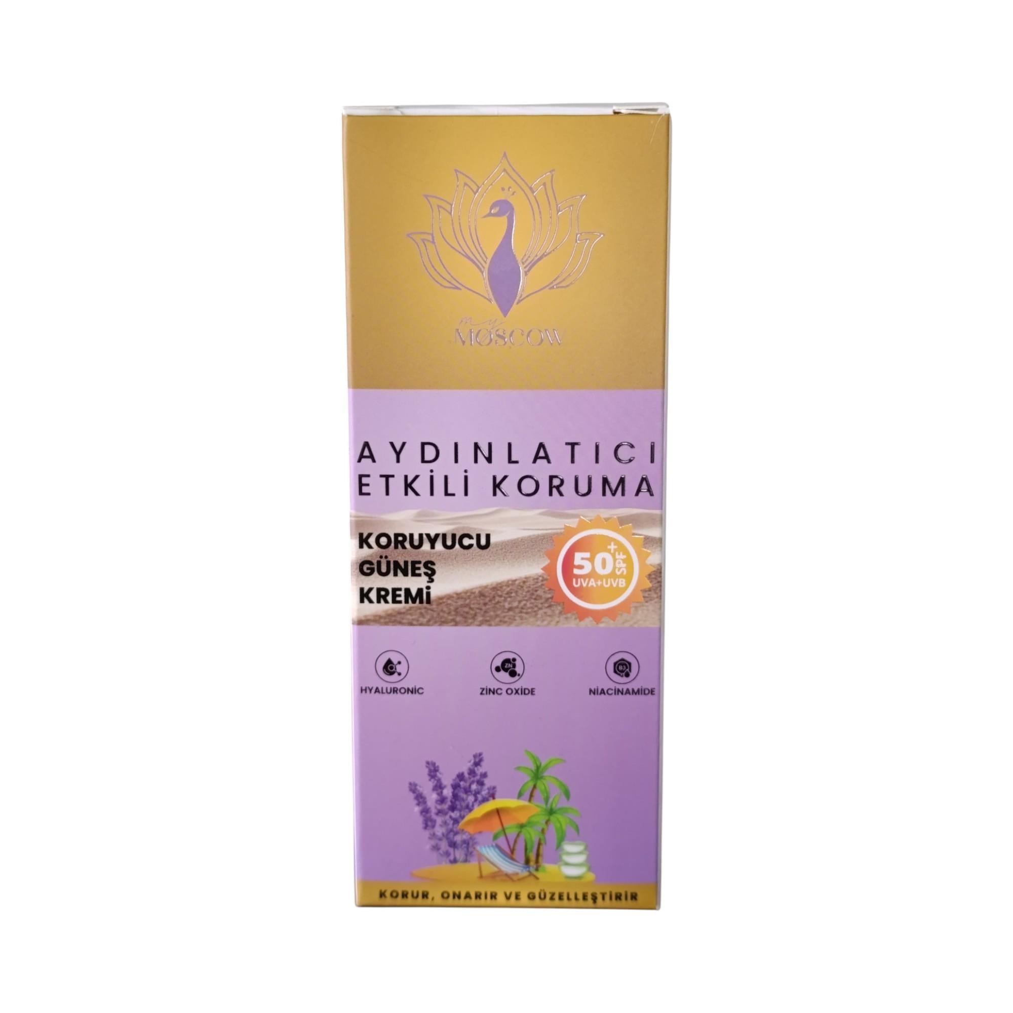 My Moscow Aydınlatıcı Etkili 50 SPF UVA+UVB Koruma Güneş Kremi  50ml