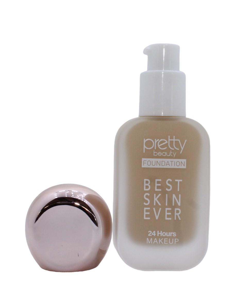 Pretty Beauty (No:01) Foundatıon Best Skın Ever 24 Hours Makeup 12 m (Cam Şişe)