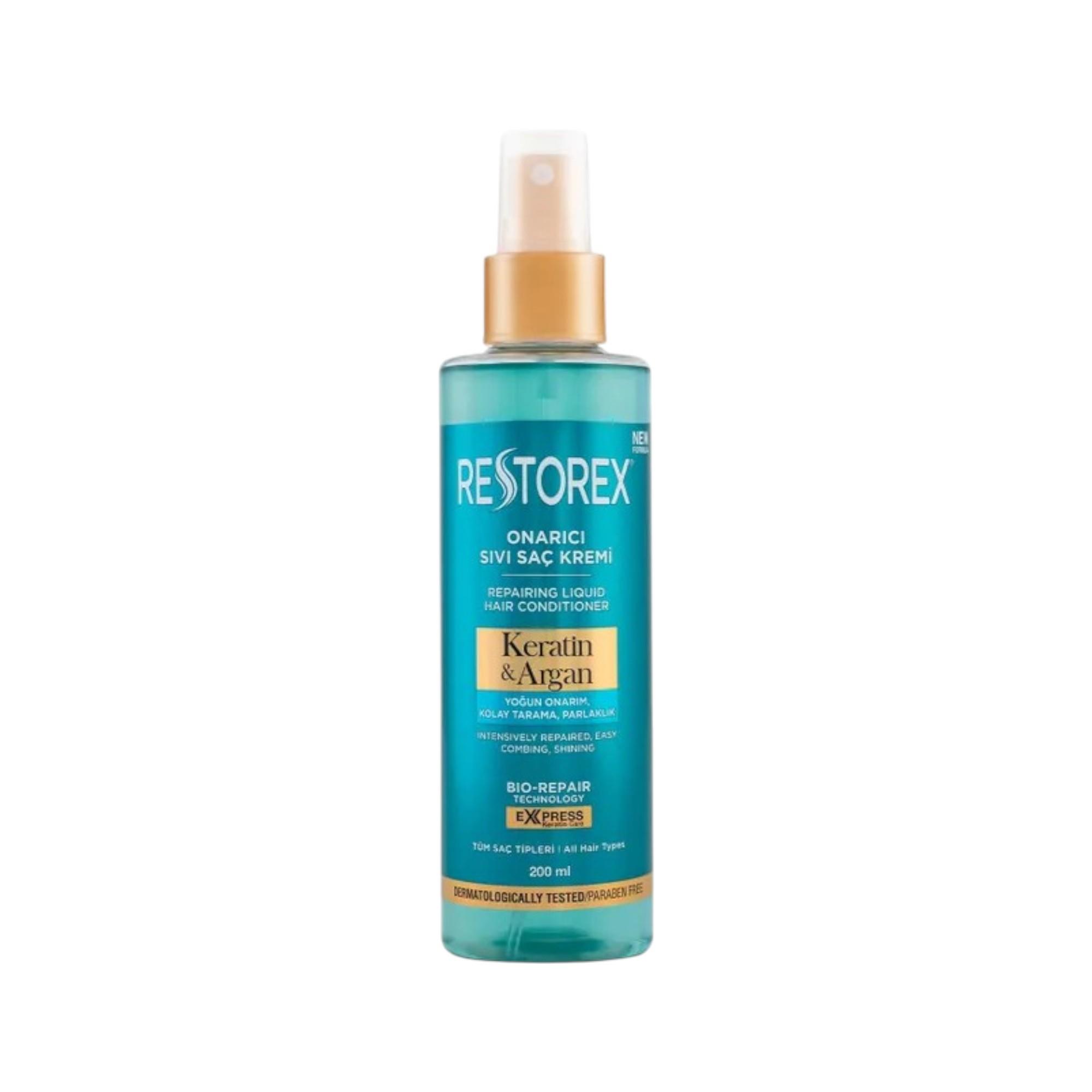 Restorex Keratin&Argan Onarıcı Sıvı Saç Kremi 200 ml