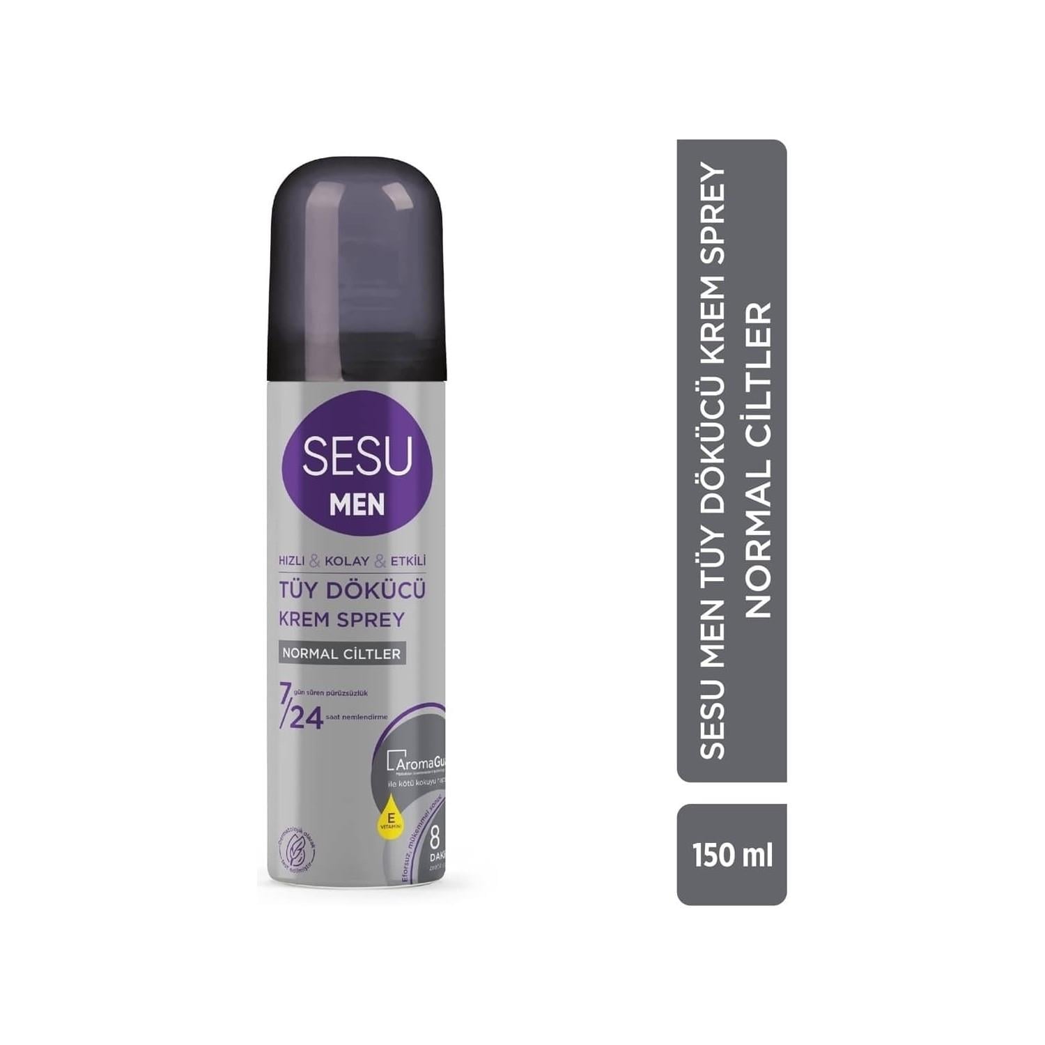 Sesu Men Tüy Dökücü Sprey Normal Ciltler 150 ml