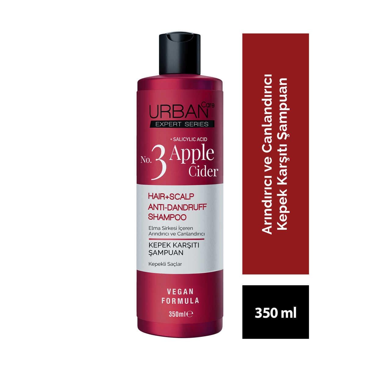 Urban Care Expert Serıes No.3 Elma Sirkesi İçeren Arındırıcı ve Canlandırıcı Kepek Karşıtı Şampuan 350 ml