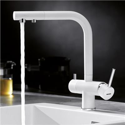 Blanco Fontas II Silgranit Soft Beyaz Eviye Bataryası