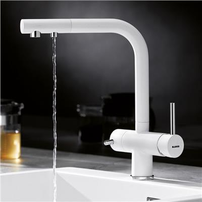 Blanco Fontas II Silgranit Soft Beyaz Eviye Bataryası