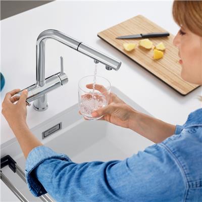 Blanco Fontas-S II Silgranit Siyah Eviye Bataryası