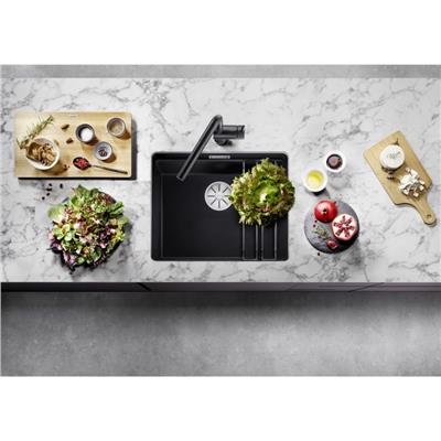 Blanco Etagon 500-U Silgranit Siyah Eviye