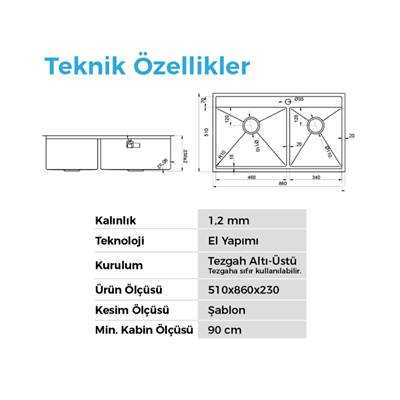 Crauf Poli 6311 Mat Gri Evye